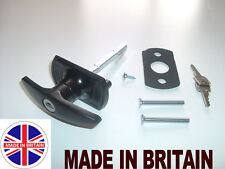 CARDALE T-Handle Garage Door Lock 75mm SQUARE SHAFT lock handle garage door