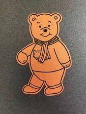Large male bear foiled card