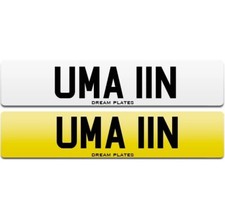UMA number plate UMA 11N Umar