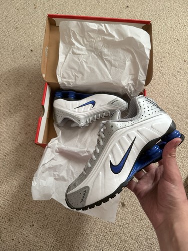 Nike shox white metallic - nike,