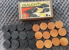 Vintage Wooden Draughtsmen