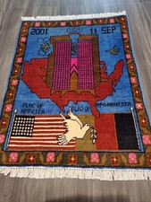 NEW Beautifully Handmade Afghan War Rug  81cm X 63cm