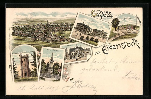 Lithograph eibenstock guest - eibenstock,,
