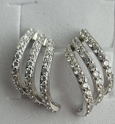 Sterling silver cubic - silver,