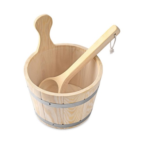 Sauna bucket and ladle set - and,