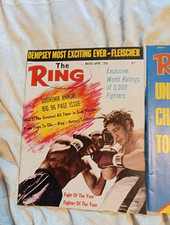 Three Vintage The Ring Boxing Magazines