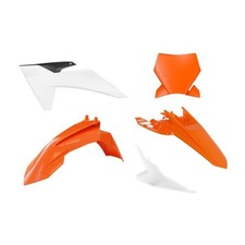 PLASTIC KIT 2024-2025 KTM 65 SX ORANGE/WHITE/BLACK, RTECH R-KITKTM-OEM-165