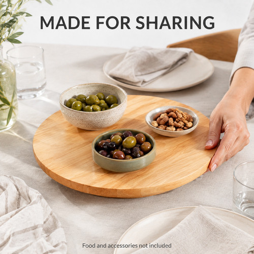 35cm wooden lazy susan - lazy,