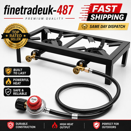 Cast iron double burner - double,