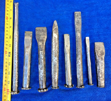 Job Lot of Vintage Cold Chisels - Stonemason - Blacksmith - Bricklayer