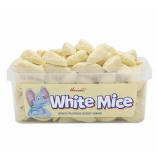 Hannahs White Mice 600g Creamy Retro Candy Pieces Pick and Mix