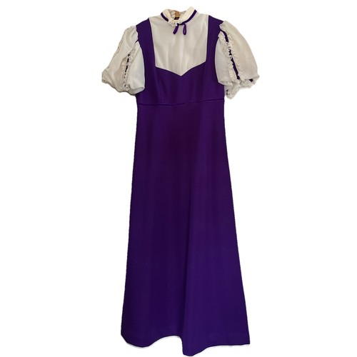 Ladies vintage purple dress - vintage,