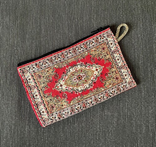 Red gold kilim - &,