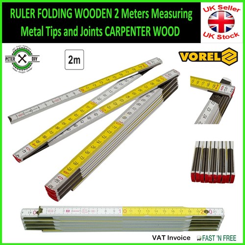 Ruler folding wooden meters - ruler,