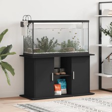 WALPLUS Black Engineered Wood Aquarium Stand 101x41x58 cm Fish Tank