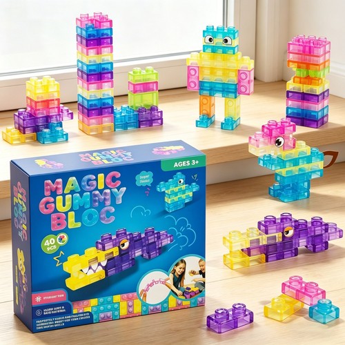 Jelly blox mega pack 40pc - jelly, soft