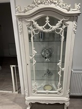 vintage display cabinet with