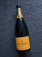 Empty Veuve Clicquot Orange