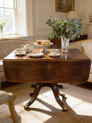 Regency mahogany sofa table - regency,