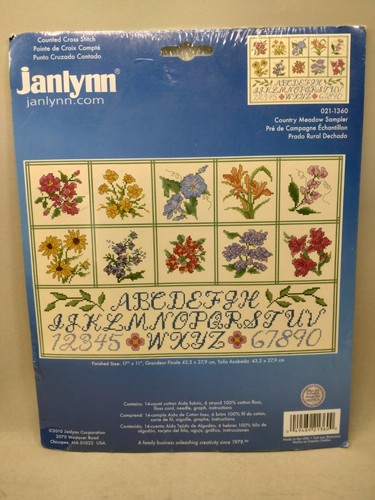 Janlynn country meadow sampler - country,