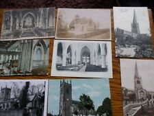 DERBYSHIRE POSTCARDS - CHURCHES and RELIGIOUS BUILDINGS -please choose from menu