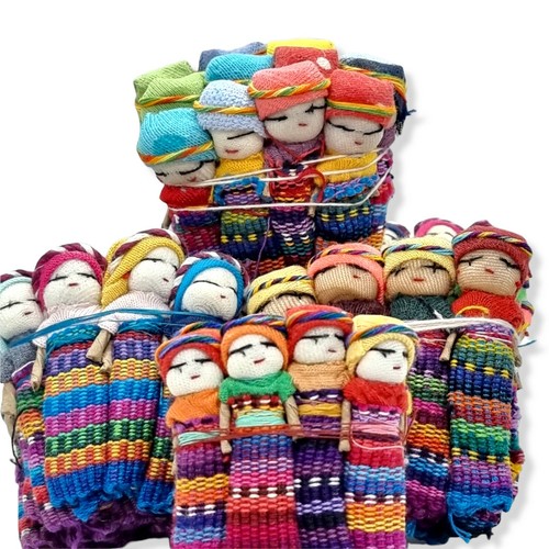 Guatemalan worry dolls set - guatemalan, of