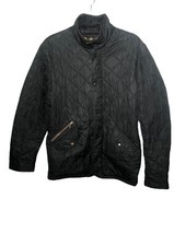 Barbour Womens Black Powell Quilt Jacket Waterproof  Size XS *Read