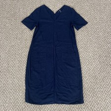 Ladies M&S Linen Blend Navy