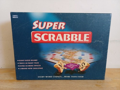 Super scrabble wooden tiles - wooden,