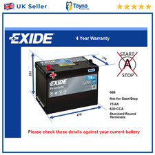 Battery fits ASTON MARTIN DB6