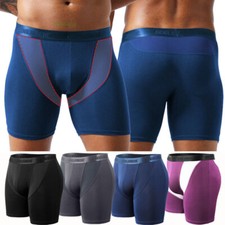 1/2PC Mens Long Leg Boxers