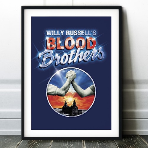 Blood brothers musical poster - blood,