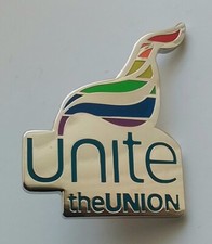 UNITE THE UNION PRIDE FLAG LAPEL BADGE LGBTQ+ Trade Union Pin Engineering Health
