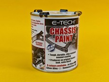 Chassis Paint JET BLACK Brush On Chip Resistant Car Van Trailer 500ML E-Tech UK