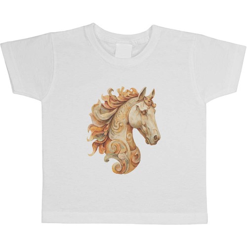 Wooden horse bust - 'wooden, kids