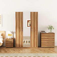 3 Door Wardrobe Oak Colour