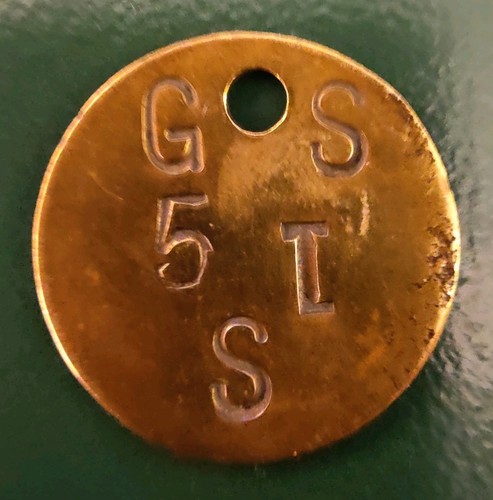 Colliery pit check tally - colliery, token