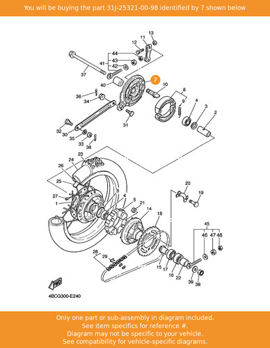 Yamaha plate brake shoe - plate,,