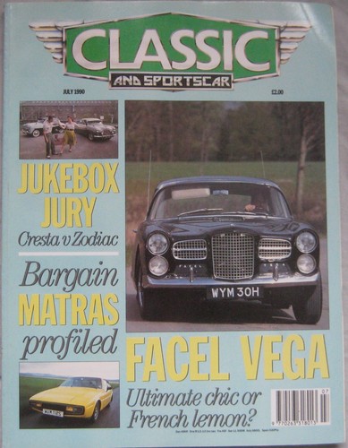 Classic sportscar 07 1990 - classic, 07/1990