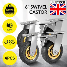 4 x Heavy Duty 6" Swivel