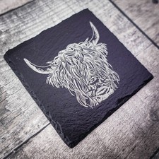 Highland Cow Blackened Slate