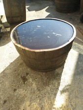 watertight 100% GUARANTEED large oak whiskey half barrel planter patio herb rose