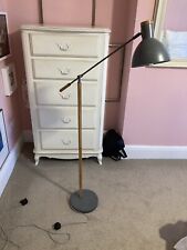 MADE.COM COHEN FLOOR LAMP WORK STUDIO SPOT LIGHT DARK GREY & OAK