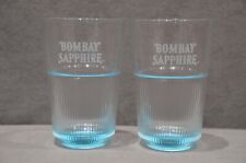 2x Bombay Sapphire Long Drink Highball Ribbed Glass 35cl 350ml Tiki Brand New
