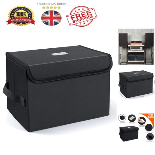 Sturdy black vinyl storage - storage, box