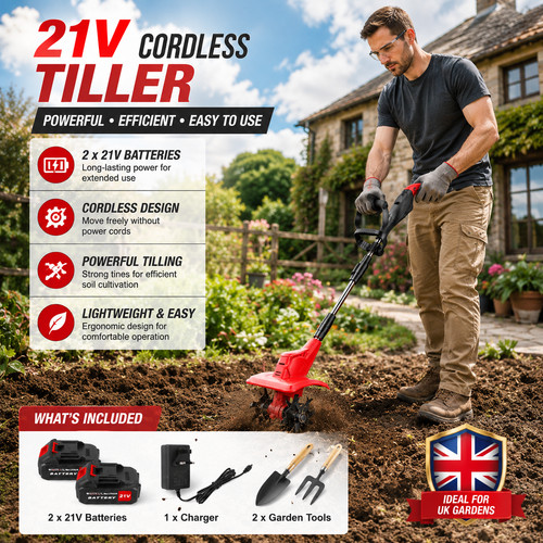 21v cordless cultivator - 21v,