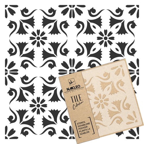 Reusable plastic tile stencil - reusable,