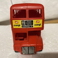 Corgi Mettoy London Transport Red Bus Routemaster - plastic - 8.5" length
