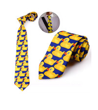 Mens Tie Duck Tie Marshall Barney Polyester Duck Duckie Neck tie