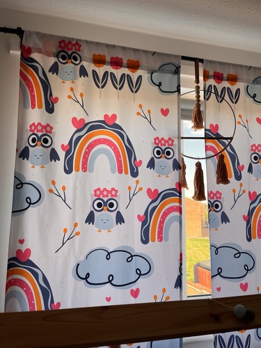 Colorful curtains featuring - colorful,